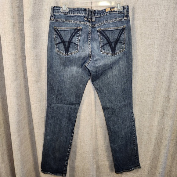 KUT from the Kloth Katy Boyfriend Jeans Women's 6 32x30 Blue Denim Straight Leg - Picture 4 of 8